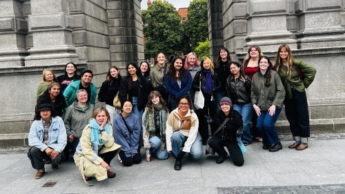 Study abroad students in Ireland.