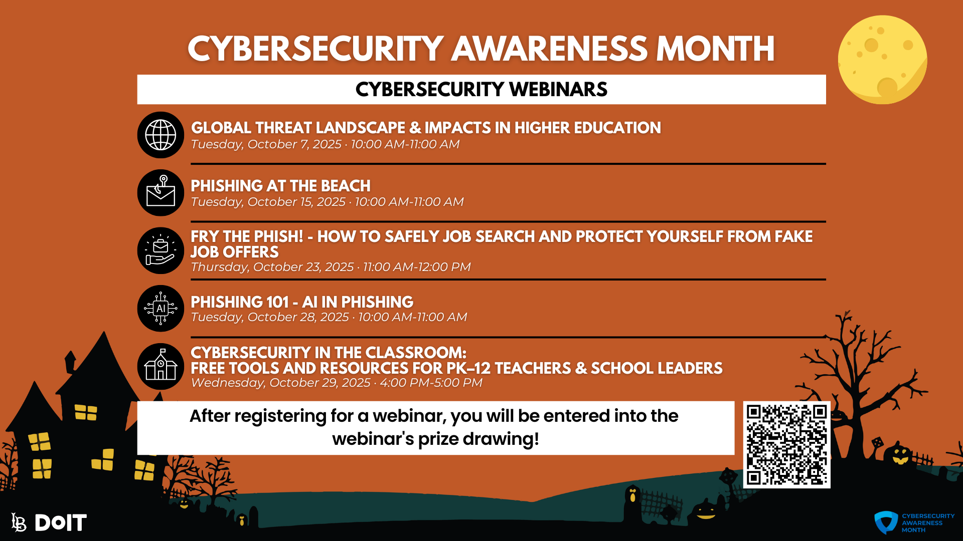 Cybersecurity awareness month webinars